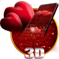 ”Animated Romantic Hearts Keyboard Themezz