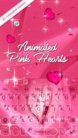 Geanimeerde schattige roze harten toetsenbord screenshot 3