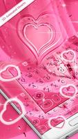Geanimeerde schattige roze harten toetsenbord screenshot 1