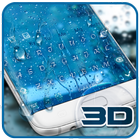 Thème de clavier 3D Raindrops icône