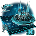 3D Space Galaxy Keyboard Theme icon