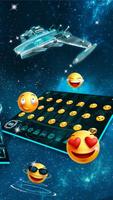 3D Space Galaxy Keyboard Theme screenshot 2