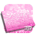 3D Pink Diamond Heart Keyboard