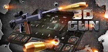 3D Gunnery Bullet Battle Keyboard Theme🔫