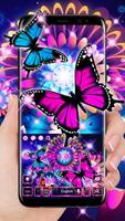 3D Butterfly Keyboard Affiche