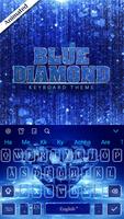 3D Blue Diamond Keyboard Theme screenshot 3
