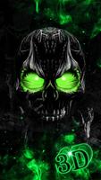 Zombie Skull Keyboard Affiche