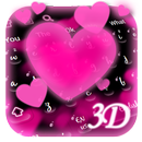 3D Pink Love Keyboard Theme aplikacja