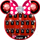 Cute Pink Minny Bowknot Keyboard Theme APK