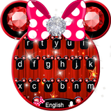 Cute Pink Minny Bowknot Keyboard Theme icon