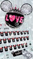 Glittering Pink Bow Minnies Keyboard screenshot 1