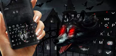 3D黑狼鍵盤主題