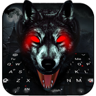 Thème du clavier 3D Black Wolf icône