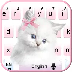 Cute Pink Kitty cat Keyboard APK download
