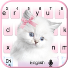 Cute Pink Kitty cat Keyboard icône