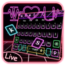 3D Neon Live Hearbeat Keyboard Theme APK