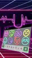 3D Neon Live Hearbeat Keyboard Theme 截圖 2