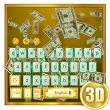 Money Green and Gold Dollars USA Keyboard Theme