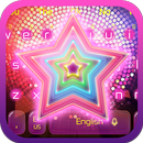 Glitter star color neon keyboard APK