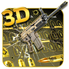 Clavier 3D Revolver Bullet icône