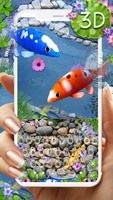 Live Koi Fish Clavier Affiche