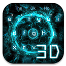 3D Blue Tech Keyboard APK