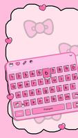 Animated Kitty Big Bow keyboard Affiche
