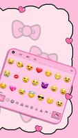 برنامه‌نما Animated Kitty Big Bow keyboard عکس از صفحه