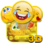 Clavier 3D scintillant scintillant Emoji icône