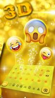 Sparkling Glitter Emoji Bàn phím 3D ảnh chụp màn hình 2