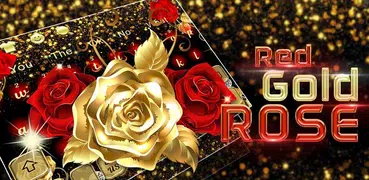 Red Gold Rose Gravity Keyboard