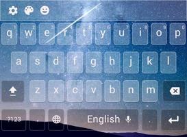 gorgeous starry sky keyboard Affiche