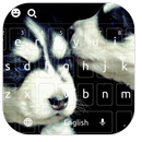 Black White Cool Dog Keyboard APK