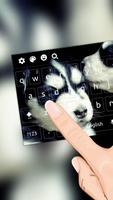 Zwart Wit Cool Dog-toetsenbord screenshot 1