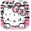 Pink Bowknot Kitty Leopard Keyboard Theme