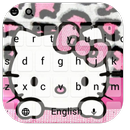 Pink Bowknot Kitty Leopard Keyboard Theme APK