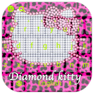 Pink Diamond Bow hello Kitty Keyboard Theme tema icon