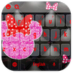 Pink Glitter Minny Bow Keyboard Theme