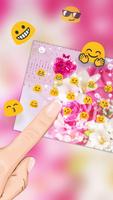 Heart Pink Crystal Rose Keyboard ảnh chụp màn hình 2