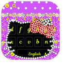 APK Black Diamond Kitty Bow Keyboard Theme