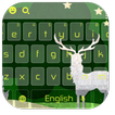 Sparkle Star Green Forest Deer Keyboard