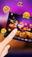 Halloween Spooky Pumpkin Keyboard Theme capture d'écran 2