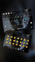 Cheshire Dark Kitty Devil Keyboard Theme 截图 3