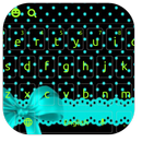 APK Tiffany Blue Bow Lace Keyboard Theme