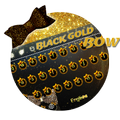 Black Golden Bow Input Theme