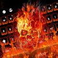 Fire Skull Keyboard Theme