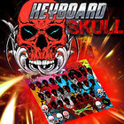 skull keyboard graffiti theme ikona