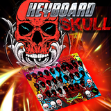 skull keyboard graffiti theme icon