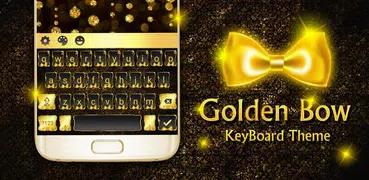 Goldene Luxus Bowknot-Tastatur