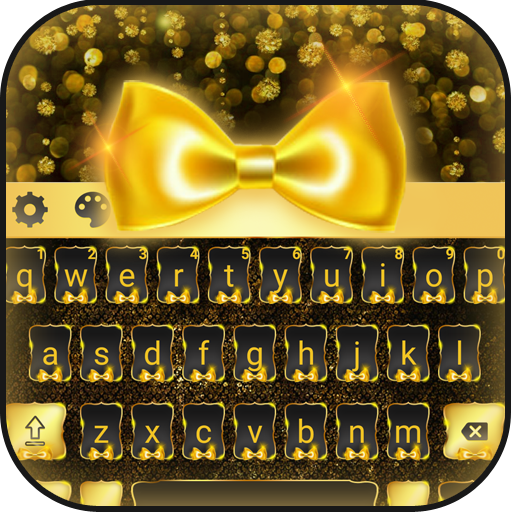 Goldene Luxus Bowknot-Tastatur